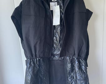 BNWT Junya Watanabe quilted panel cape coat
