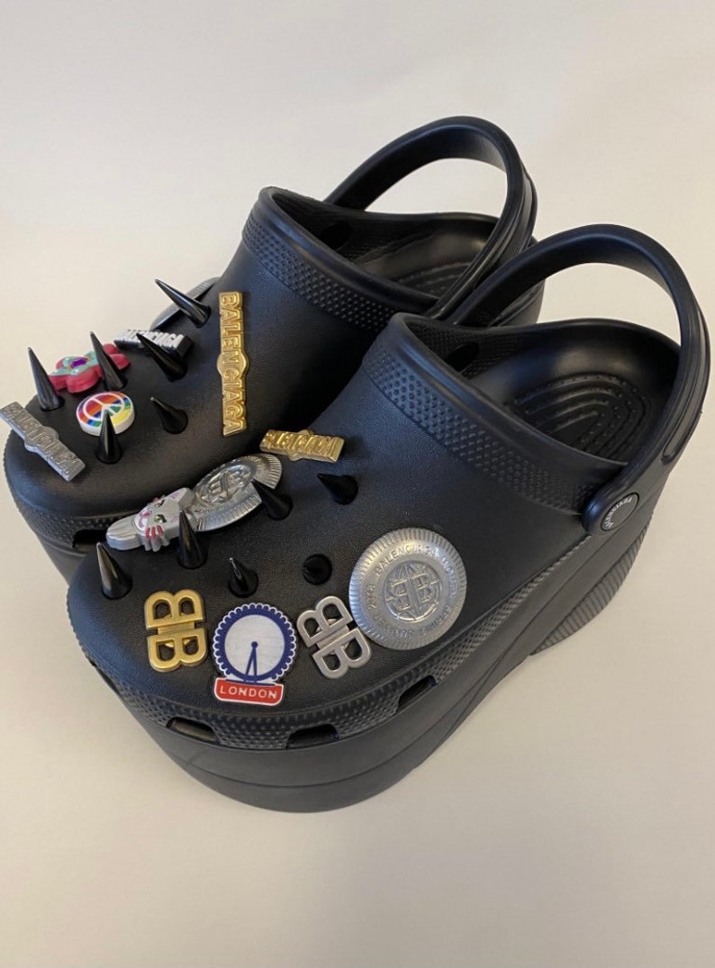 balenciaga platform clogs