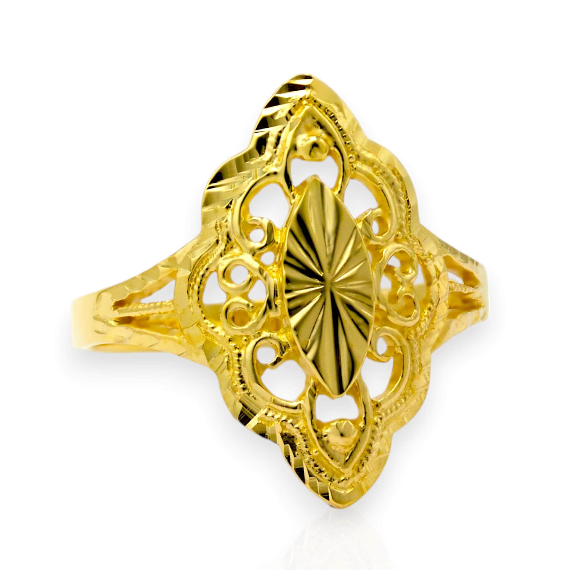 Women s Gold Ring Vintage Gold Ring Unique Gold Ring Gold Filigree Ring Vintage Gold Filigree Ring Solid Gold Ring Dubai Ring