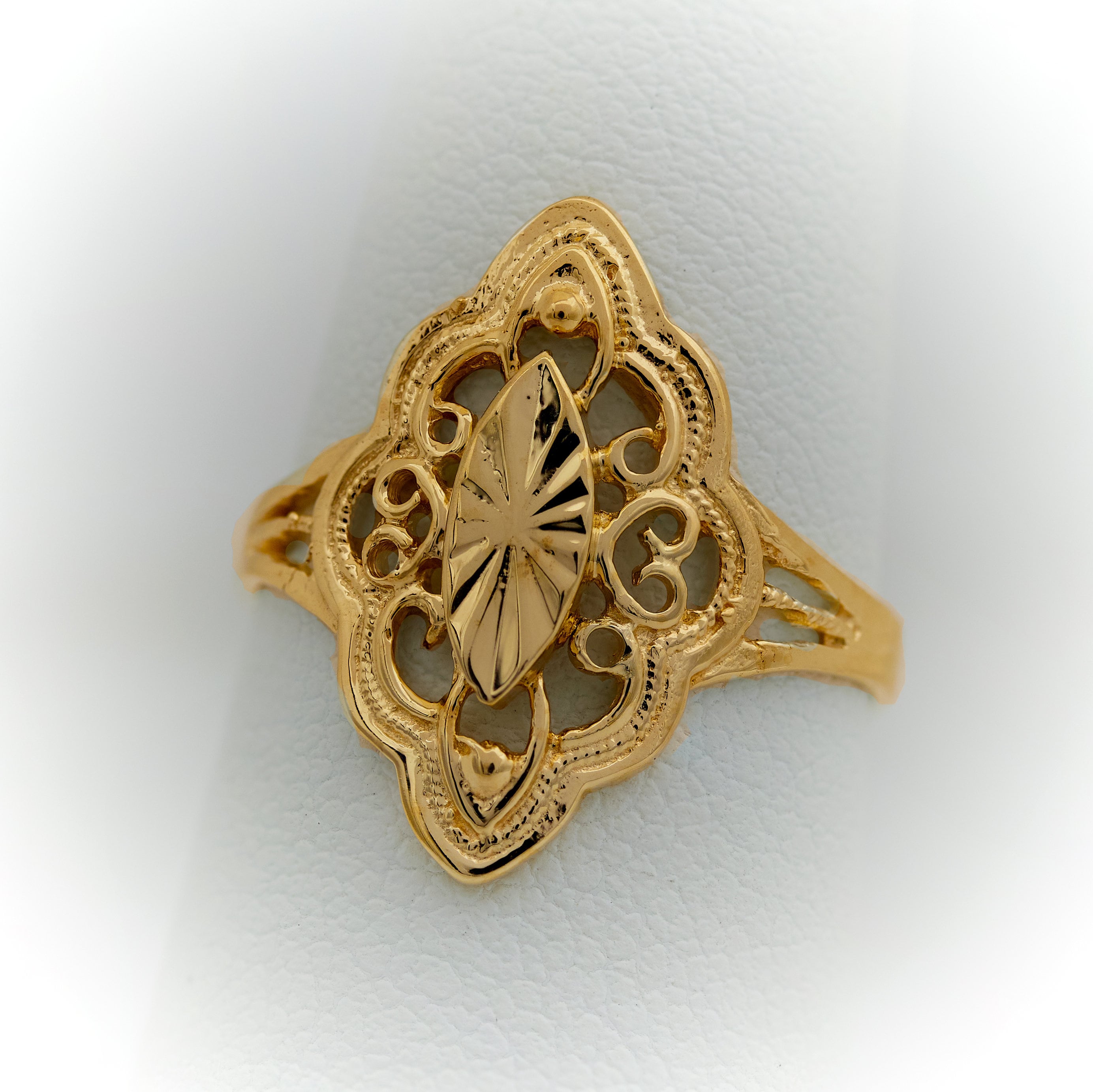 Women's Gold Ring Vintage Gold Ring Unique Gold Ring Etsy