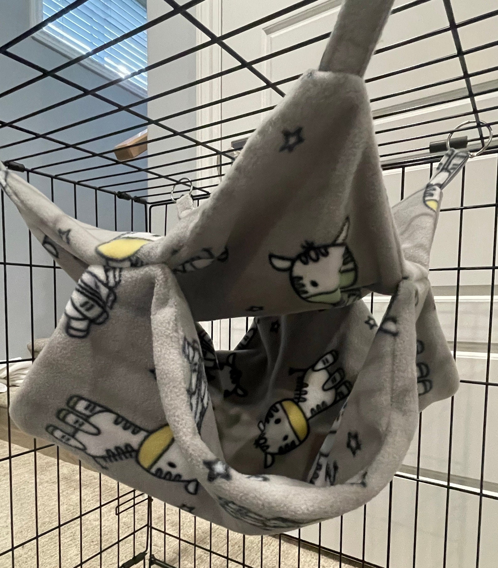 Double Fleece Hammock for Chinchillas Ferrets Rats and Degus Etsy