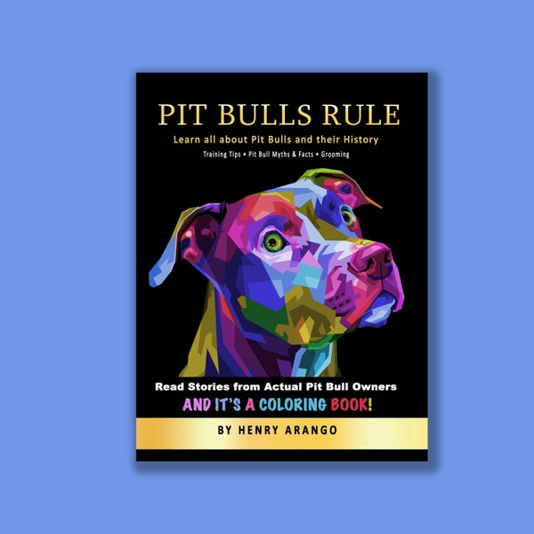 Pit Bull Lovers Book - Pit Bulls Gift - Pit Bull Christmas - Christmas Gift For Her - Pit Bulls Rule Personalized and Autographed