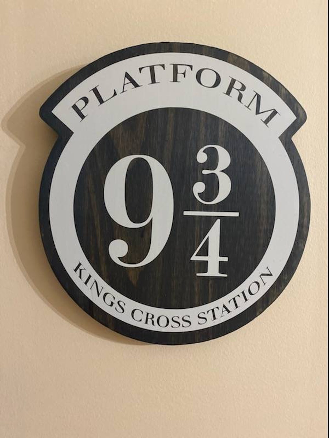 Harry Potter inspired Platform 9 3/4 sign Etsy