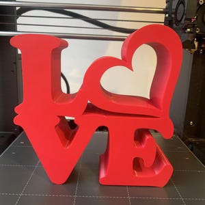 3D Printed Love Sign