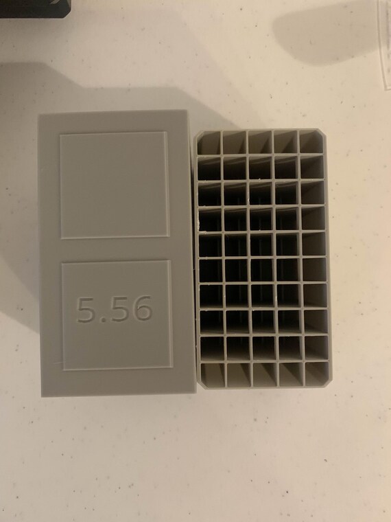 3D Printed .556 Ammo Storage Box 50 Rounds - Etsy