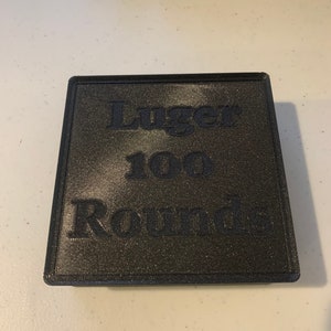 3D Printed 9mm Ammo Storage Box 100 Rounds