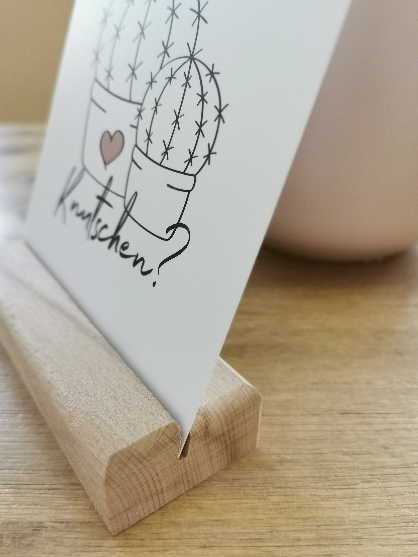 Aufsteller Set PostkartenAufsteller & Karte // Halter aus Etsy