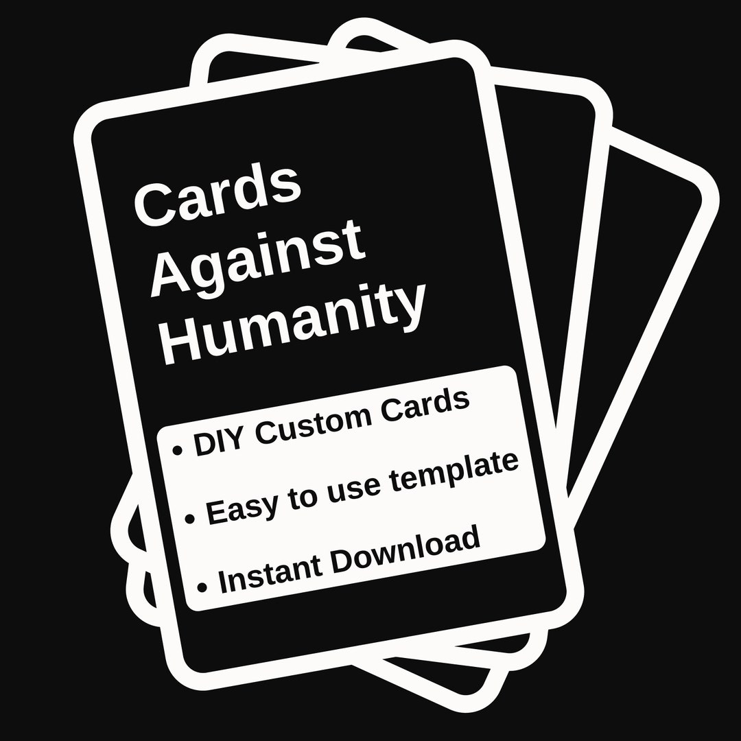 Custom Cards Against Game DIY Custom Cards Template Instant Download Fully  Editable Google Slides 