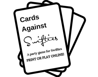 Carte contro Swifties / Un gioco di società per Swifties / DOWNLOAD IMMEDIATO / Stampa o gioca online