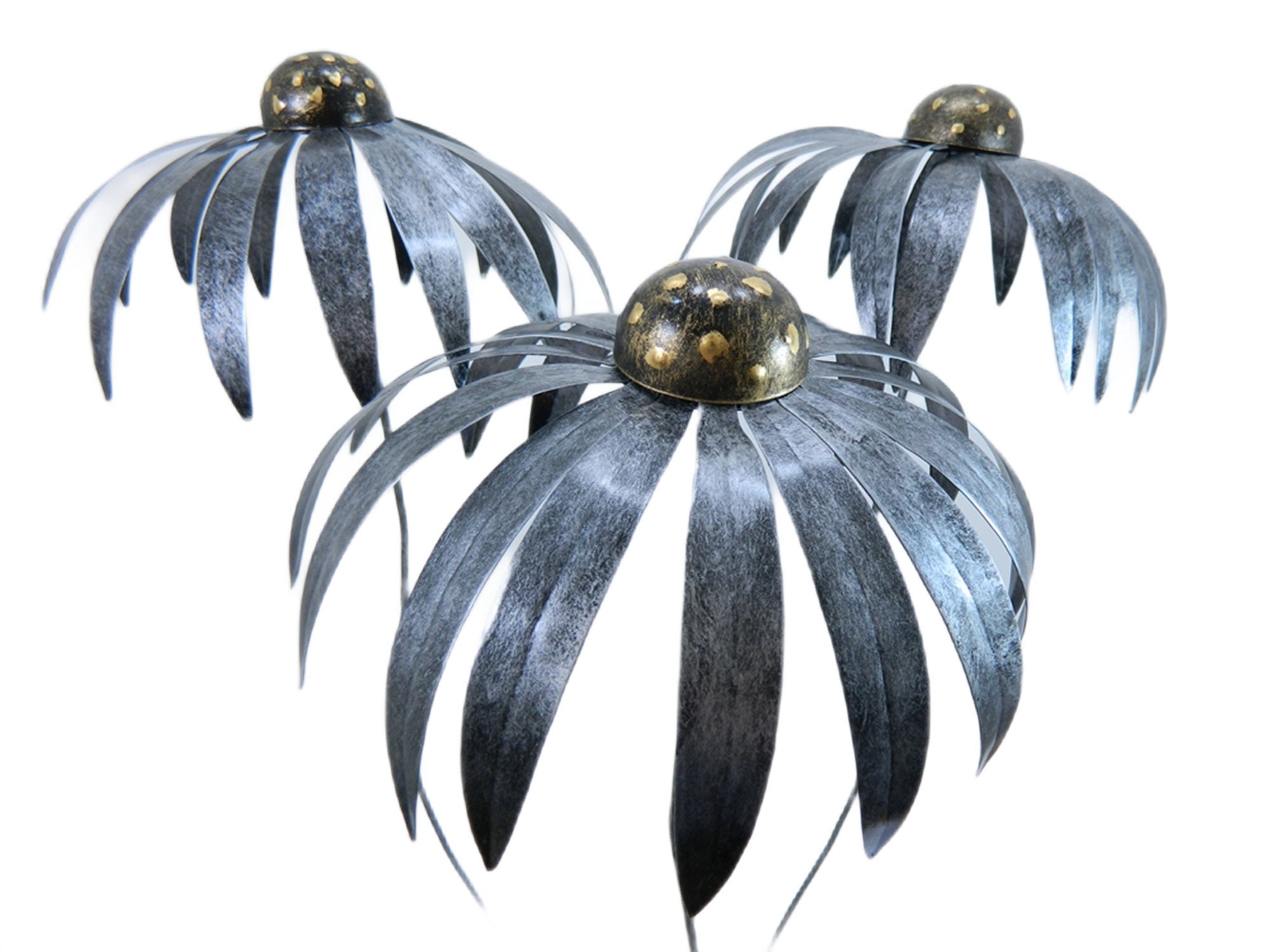 XL Set of 3 Metal Flower Garden Ornament Echinacea/Daisy on Etsy
