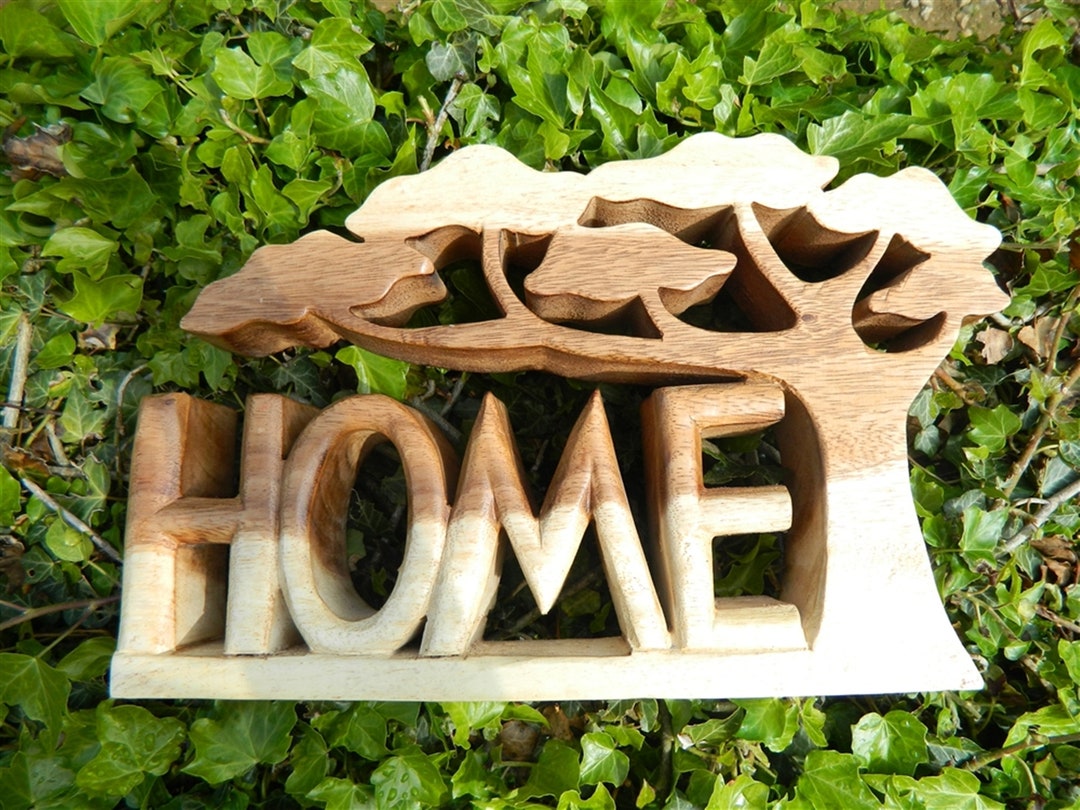 Wooden Word Art Home Etsy UK