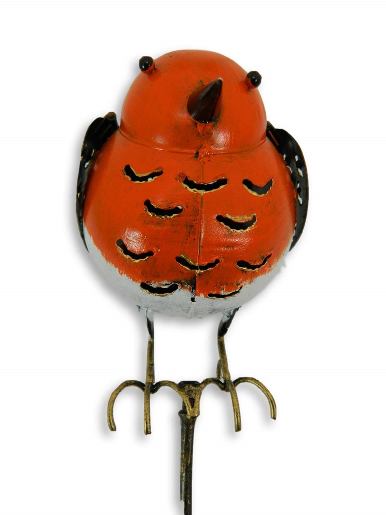 Set of 3 Metal Robins Birds Garden Ornaments Robins on 100cm Etsy UK