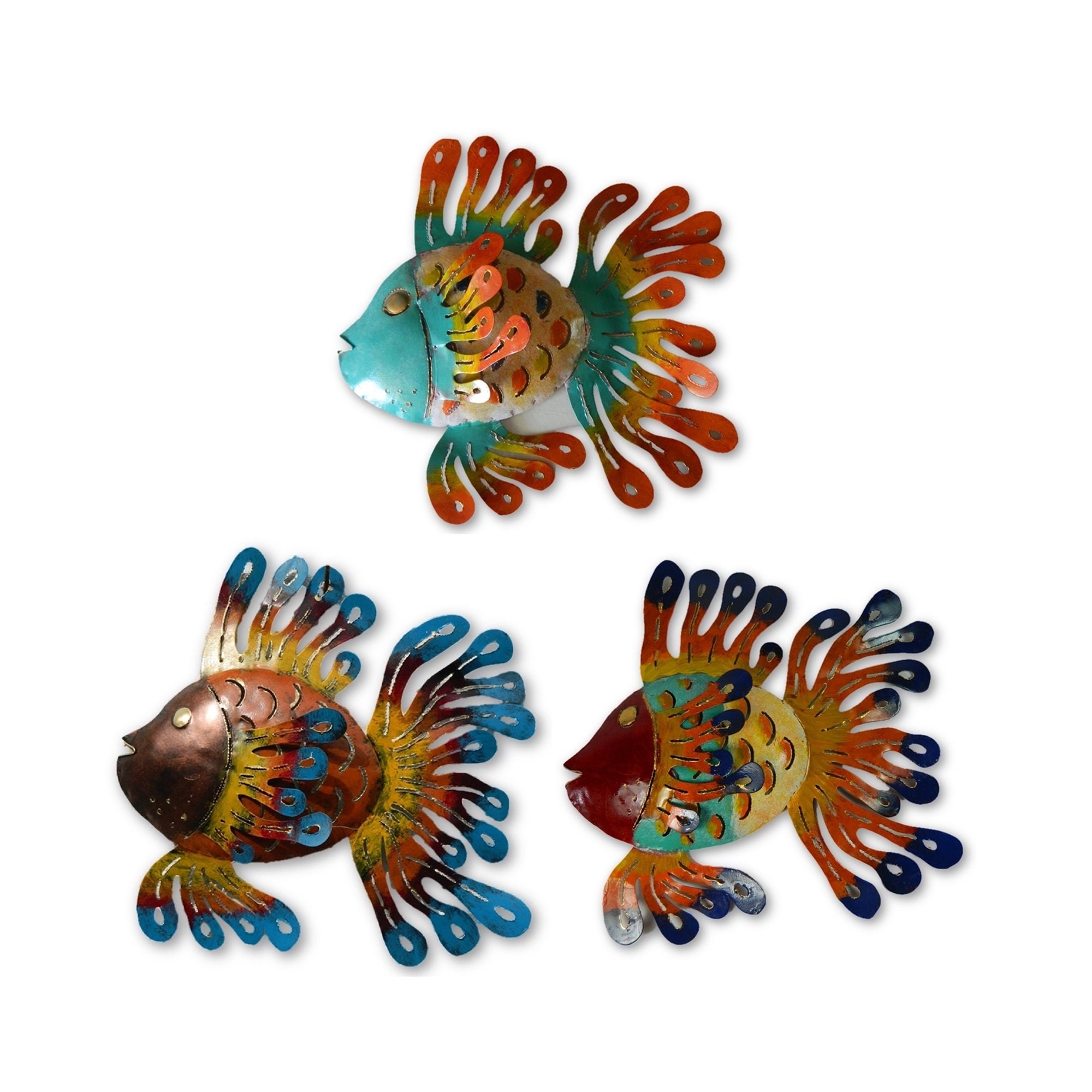 Tropical Fish Wall Art Metal Sea Life Wall Art Ornaments Etsy UK