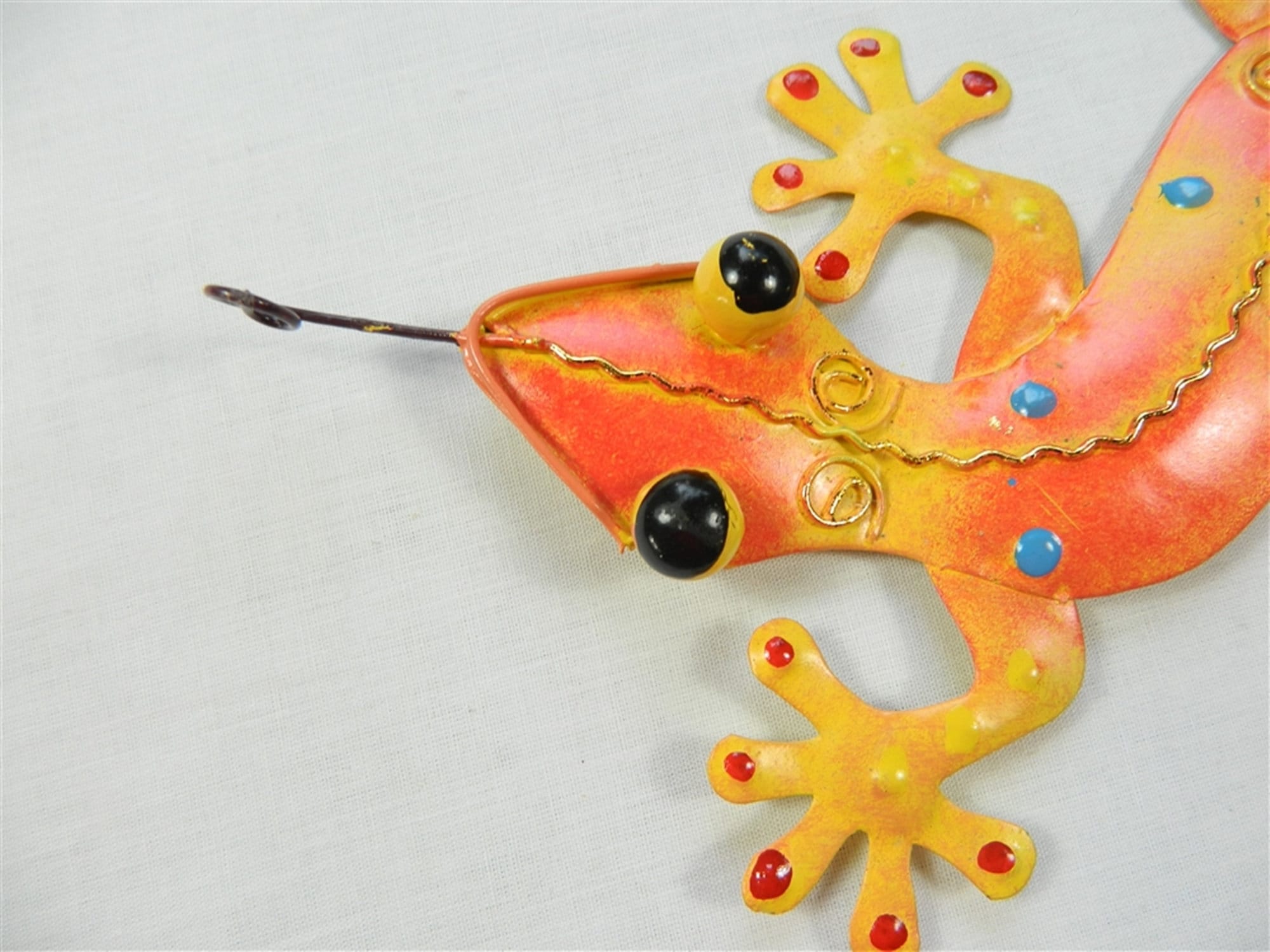 Single Metal Gecko Wall Art Assorted Colours Etsy UK