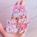 Pokemon Pink kawaii stickers ,Holographic vinyl,Impermeable Laptop ,cute stationery 