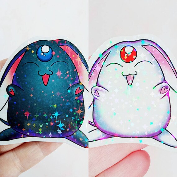 Kawaii Bunny Christmas Anime Manga Vinyl Holographic Sticker - Etsy Kawaii Bunny Christmas Anime Manga Vinyl Holographic Sticker - Etsy