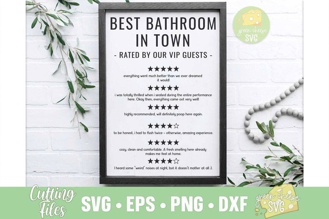 Best Bathroom in Town SVG Funny bathroom svg Hilarious svg Etsy