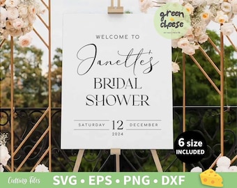Custom Welcome Bridal Shower Template, Editable Name Bridal Poster, Personalized Invitation Bridal Party Sign - Editable Template Download