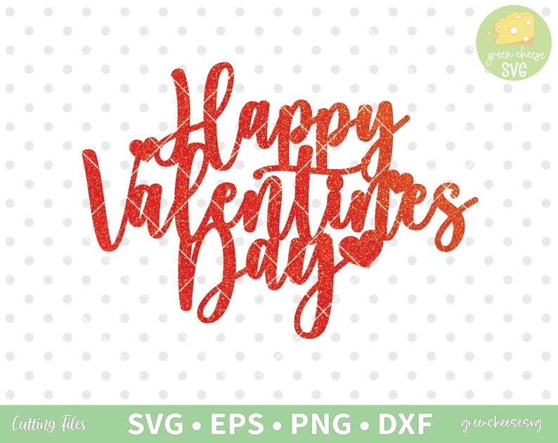 Happy Valentines Day Cake Topper Svg Love Cake Topper Svg - Etsy