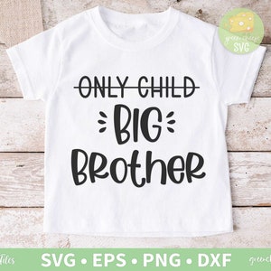 Filho único do Big Brother SVG, Design de camisa do Big Brother, Brother Svg, Design de camisa infantil - svg, dxf, eps e png download instantâneo