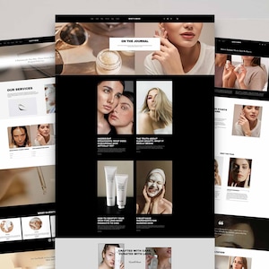Squarespace 7.1 template, Online Website, MakeUp Website Template, Minimal Design, DIY Website, Therapists Website, Artist Blogger website