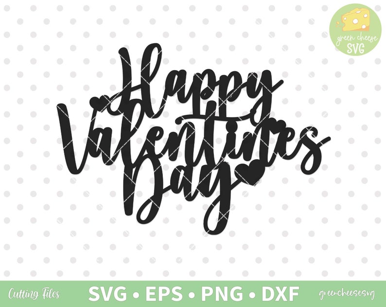 Happy Valentines Day Cake Topper Svg Love Cake Topper Svg | Etsy
