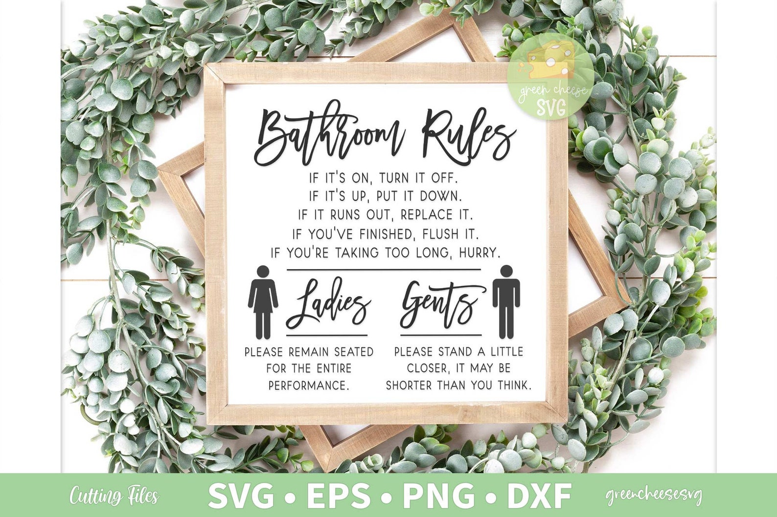 Bathrooms Rule Svg Toilet Rules SVG Restroom Sign Svg Funny Etsy