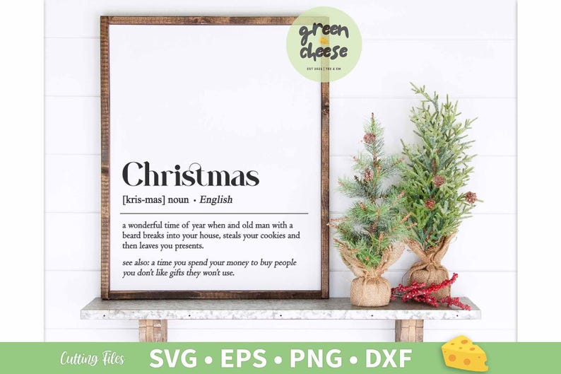 Christmas Definition SVG, Funny Christmas Home Decor Svg, A Wonderful