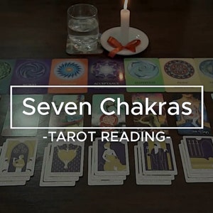 Vídeo de 20m / Tirada de Tarot de Chakras / Comprobación de 7 chakras / Lectura precisa, cartas de oráculo, mensajes canalizados, Mismo día, amuletos