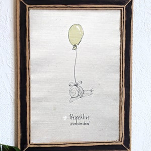 Illustration | Schnecke | Kunstdruck | Ballon | Digitaldruck