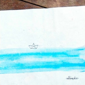 Illustration: nothing else, digitalisierte Aquarellzeichnung