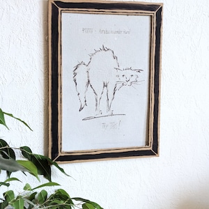 A4 Illustration | Katze | digitalisierte Zeichnung | Kunstdruck | Recyclingpapier