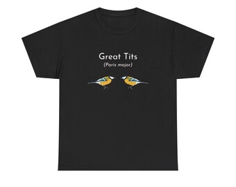 BirdWorks Great Tits Funny Birdwatcher Shirt