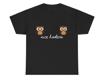 Cute Nice Owls Tee | Cute Owl Couple Shirt, Bird Nerd Tee