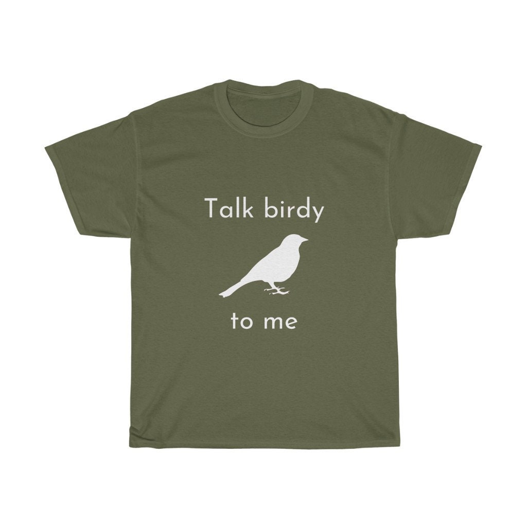 BirdWorks Talk Birdy to Me Birdwatcher Graphic Shirt | Etsy
