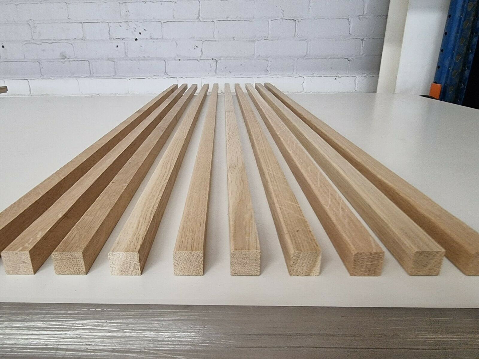 10 Hardwood Oak Square Beading 20x20 Window Glazing 1220mm 4ft. 1