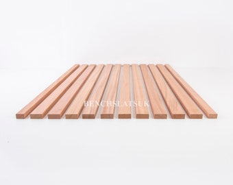 12 Solid Sapele Hardwood Garden Bench Slats 1220mm  (4ft) 2 Seater