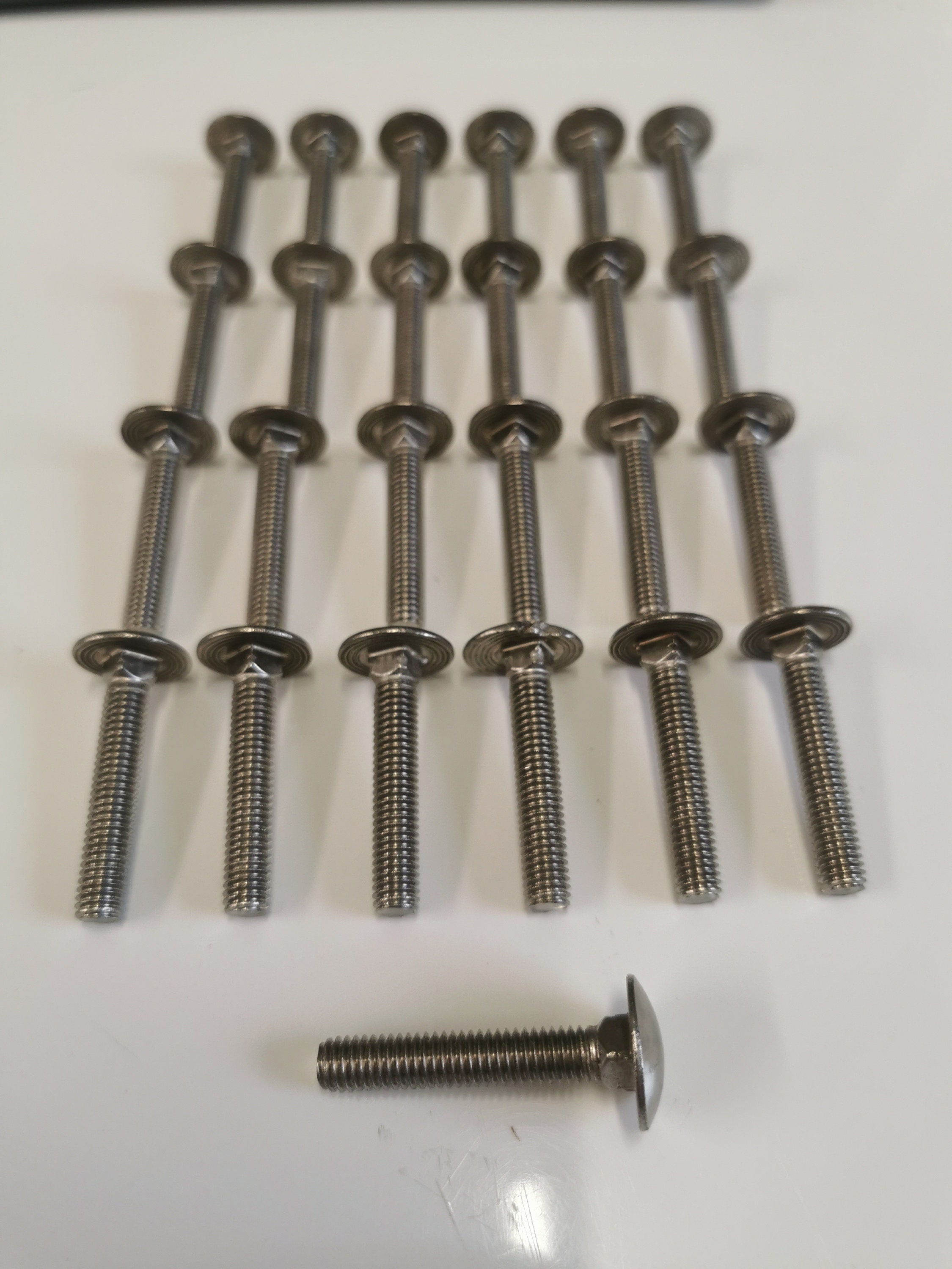 Hardwood Bench Slat Fixings Fixing Kit 25 Stainless Steel Bolts Nuts 35mm X M6 Etsy UK