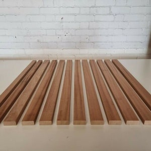 hardwood sapele quality moulded bench seat slats 60cm 2ft x 70mm x 20mm