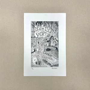Death Is Short - Intaglio Print