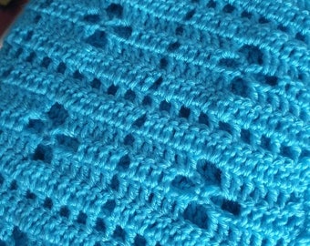 Handmade call the midwife baby crochet blanket