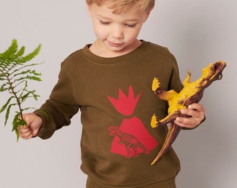 Dinosaur Print Organic Sweater