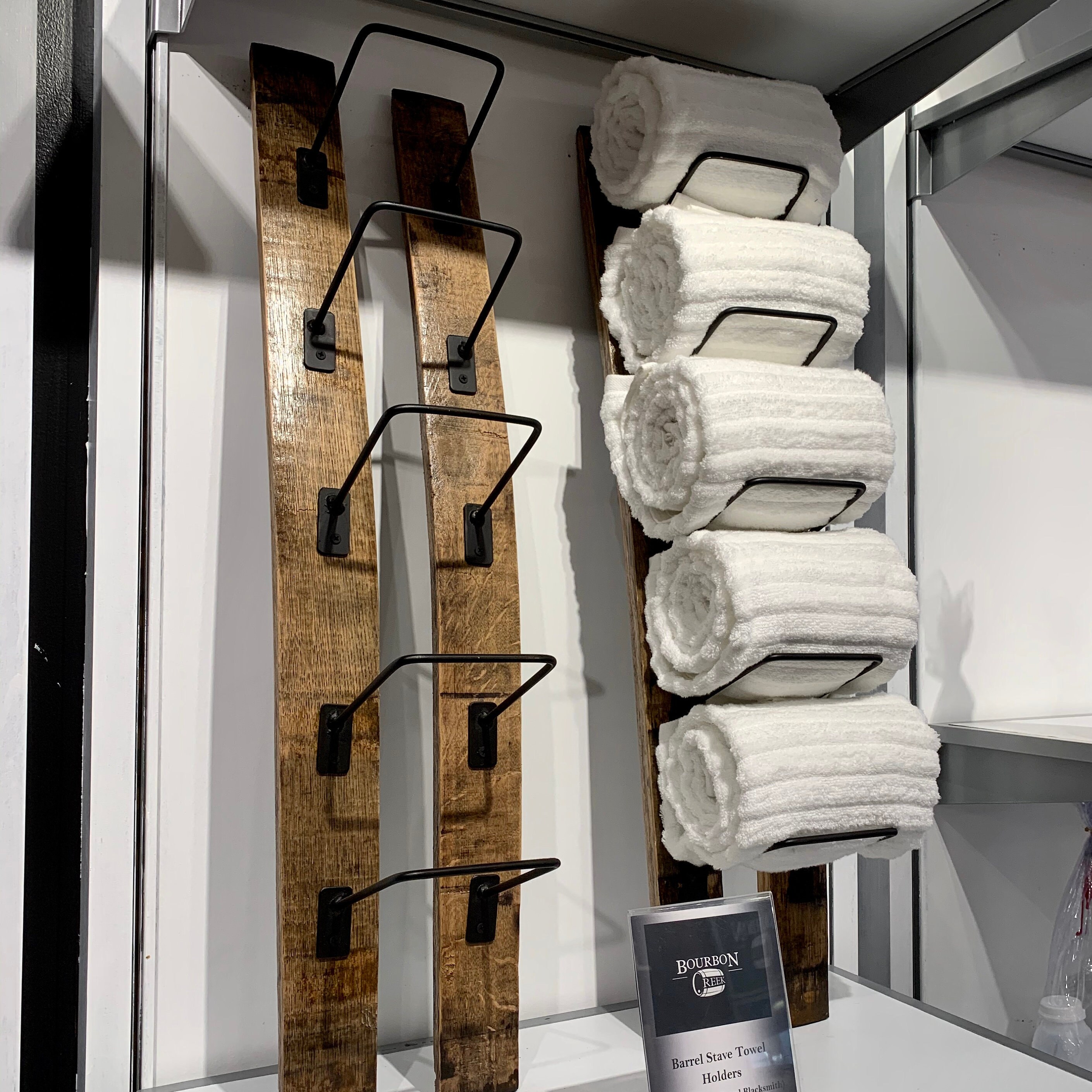 Barrel Stave Towel Rack Etsy