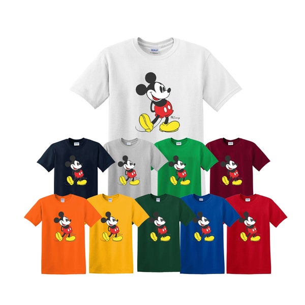 Disney Mickey Mouse Classic T-Shirt Top for Adult Kids Tee Fan Shirt Brand New