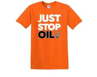 Just Stop Oil Anti Environment Protest Save Earth Activist Green Mens T-Shirt