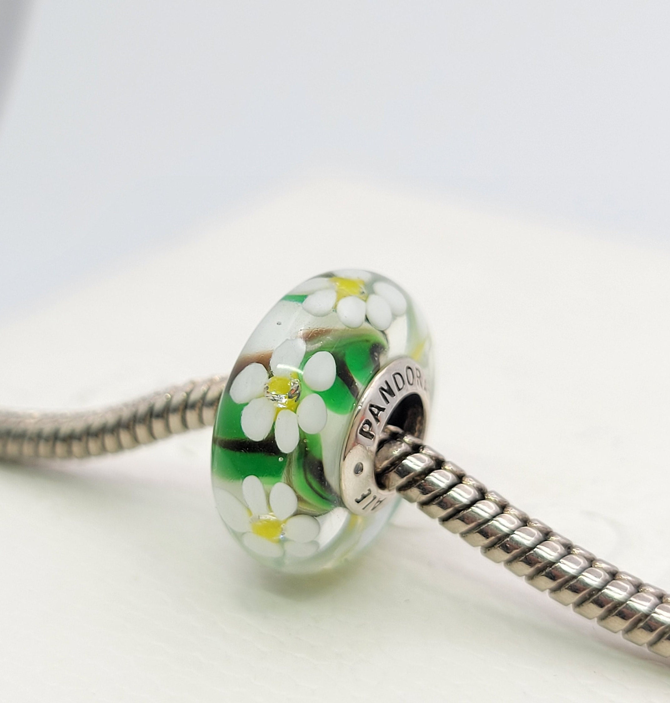 Retired pandora charms white murano glass - Etsy 日本