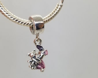 New  Piglet Dangle   Charm / Disney Charm for Pandora Moments bracelet / s925 Sterling Silver / Velvet Gift Pouch