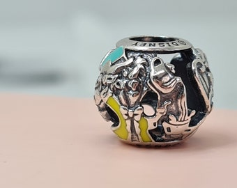 New Alice's Tea Party Bead Charm Disney/Charm for Pandora bracelet / s925 Sterling Silver / Velvet Gift Pouch