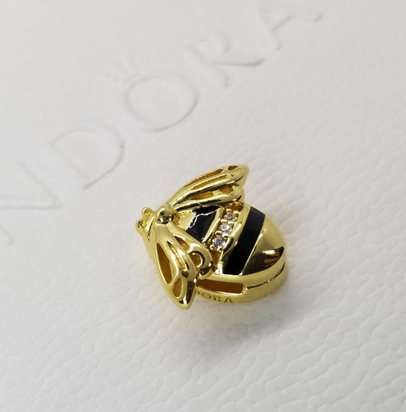 Authentic Pandora Shine Queen Bee Clip Reflexions Charm New S925 Sterling Silver Velvet Gift Pouch Etsy
