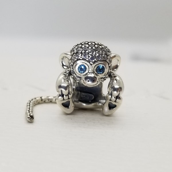 Authentic Pandora  Sparkling Monkey  Charm